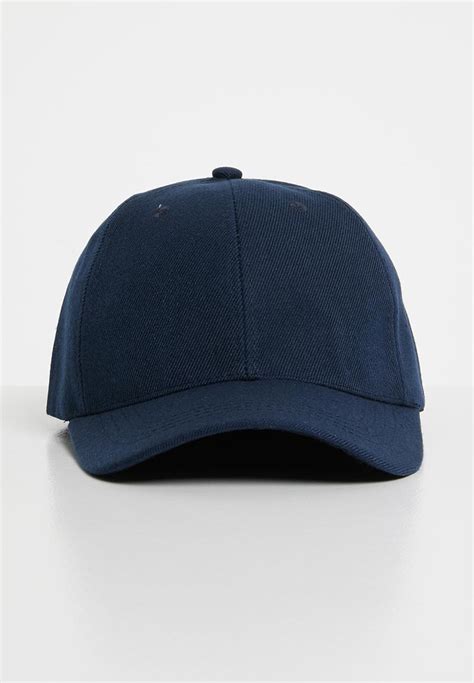 Denim baseball cap Navy .